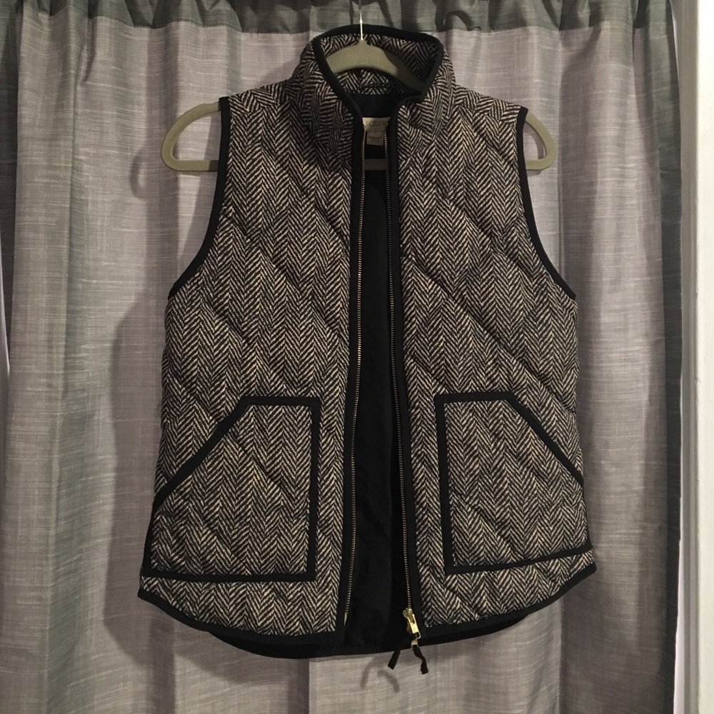 J. Crew Herringbone Vest
